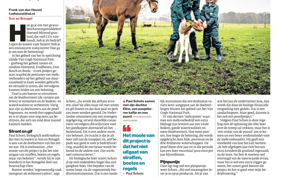 Beloning voor groener boeren
