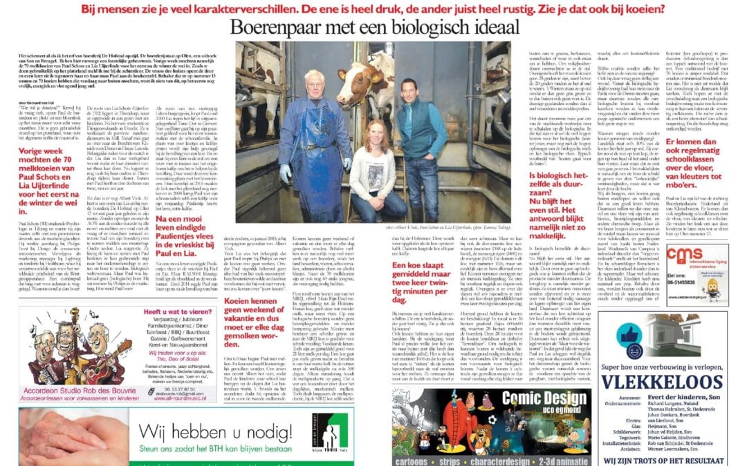 Boerenpaar met een biologisch ideaal